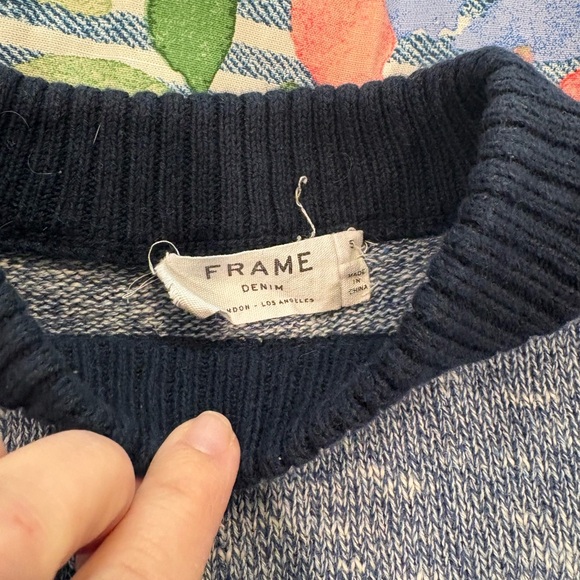 Adorable Frame Designer Sweater with cinched red Waistband - Picture 2 of 3